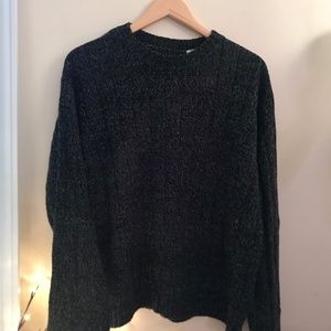 Men's Grey Ribbed Sweater